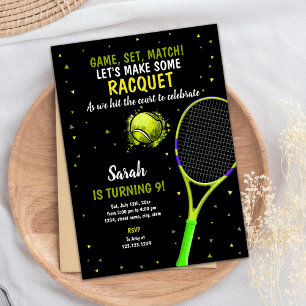 Editable Game Set Match Sports Party Invite