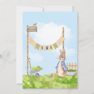 Editable Gardening Peter the Rabbit Invitation