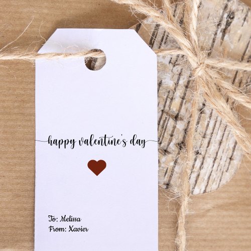 editable gift tag for valentines day
