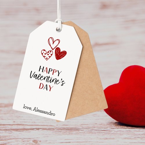 editable gift tag for valentines day