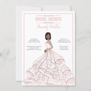 Editable Glam Bride Bridal Shower Invitation