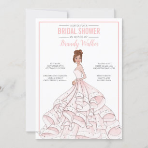 Editable Glam Bride Bridal Shower Invitation