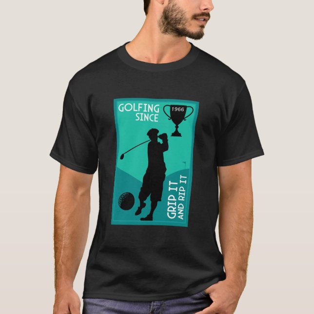 Editable Golfers Birthday Gift T-Shirt (Front)