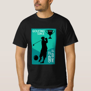 Editable Golfers Birthday Gift T-Shirt