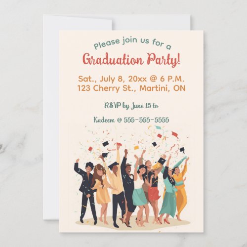 Editable Graduation Party Invitation