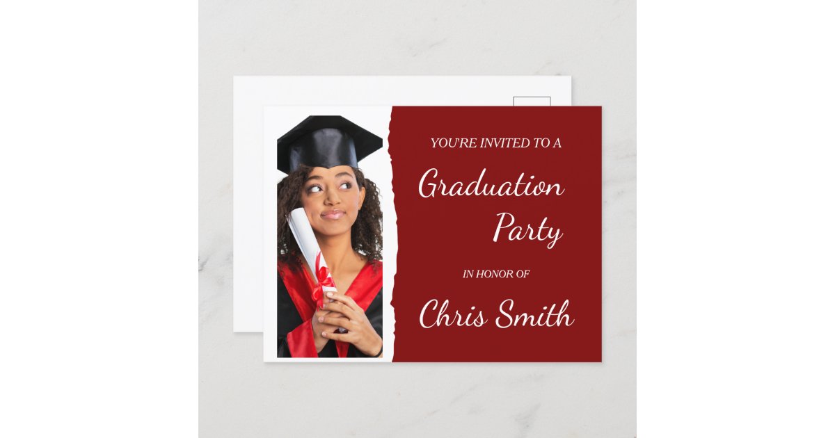 Editable Graduation Party Invitation Template Zazzle 8614