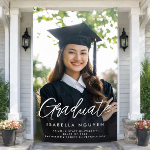 Editable Graduation Sign, Add Your Photo Banner