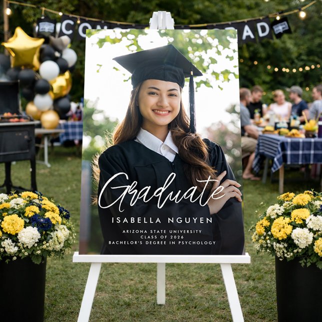 Editable Graduation Sign, Add Your Photo Foam Board (Creator Uploaded)