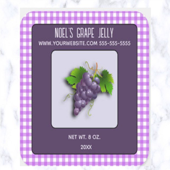 Editable Grape Jelly Square Sticker (Creator Uploaded)
