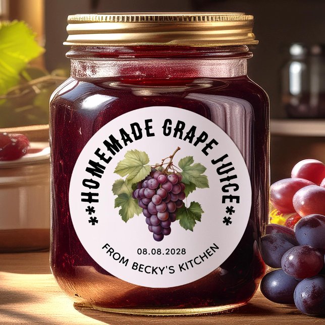Editable Grape Juice for Homemade Pantry Labels (Creator Uploaded)