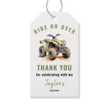 Editable Green ATV Bike Kids Birthday Party