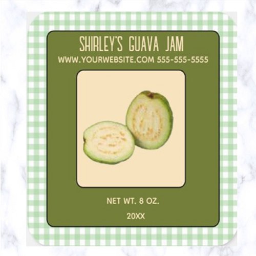 Editable Guava Jam Square Sticker