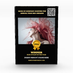 Editable Hair Stylist awards photo gold winner