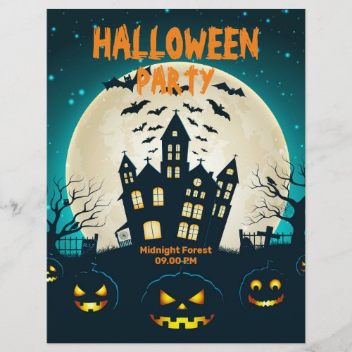 Editable Halloween Costume Halloween Party  Flyer