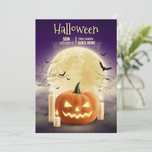 Editable Halloween Haunted House Party, Halloween Invitation