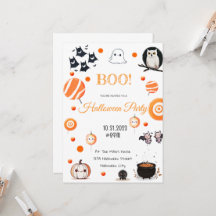 Editable Halloween Invitation Card