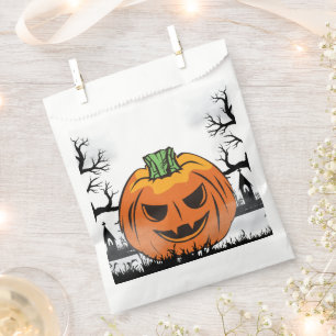 Editable Halloween Invitation, Halloween Party Favor Bag