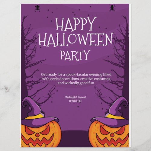 Editable Halloween Invitation Halloween Party  Flyer