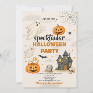 Editable Halloween Invite   Magical Spooky Night