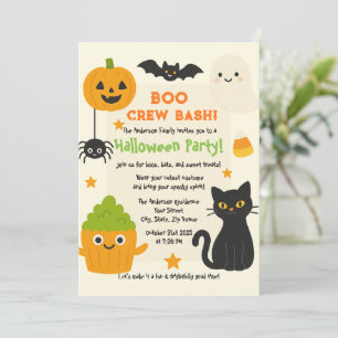 Editable Halloween – Little Monster Bash - Invitation