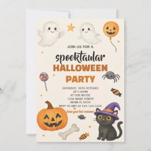 Editable Halloween Masked Ball Invite