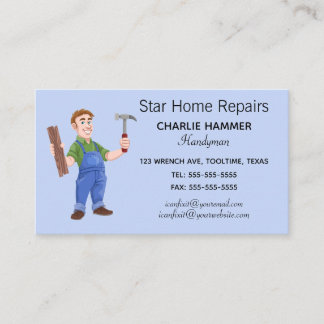 Editable Handyman Business Card