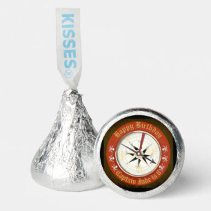 Editable Happy Birthday Compass Pirate Hershey®'s Kisses®