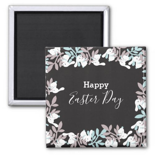 Editable Happy Easter Design Magnet