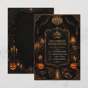 Editable Haunted Mansion Halloween Party Invitatio Invitation