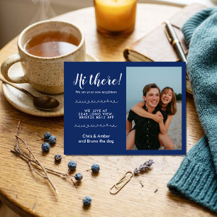 Editable Hello Neighbor, New Address, intro Announcement Postcard