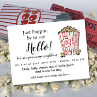 Editable Hello Neighbor,  New Address, Popcorn