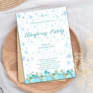 Editable Holiday Party Card