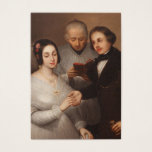 Editable Holy Catholic Wedding Keepsake Card<br><div class="desc">This beautiful wedding keepsake card features a print of a vintage oil on canvas painting by José Gutiérrez de la Vega (circa 1830) called Una Boda en 1830 (A Wedding in 1830). You can keep this beautiful painting or replace it with your own photograph. On the back is a crucifix...</div>