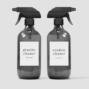 Editable Home Cleaning 2x3 Inch Label Set