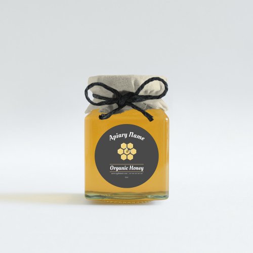 Editable Honey Jar Label for Beekeeping