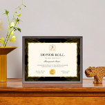 Editable Honor Roll Certificate Template Award<br><div class="desc">Introducing the Editable Honor Roll Certificate Template Award, a versatile and stylish way to recognize academic excellence! This professionally designed certificate allows you to easily customize names, dates, and achievements, making each award unique. Perfect for schools, tutors, or educational programs, it celebrates students' hard work and dedication. Print it out...</div>