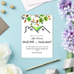 Editable House Warming Invitation, House Warming P Acrylic Invitations