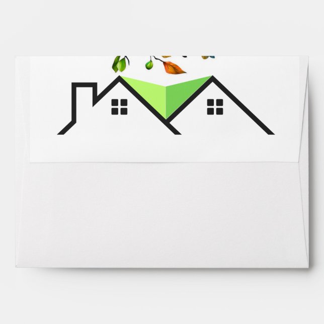 Editable House Warming Invitation, House Warming P Envelope (Back (Top Flap))