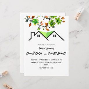 Editable House Warming Invitation, House Warming P Invitation