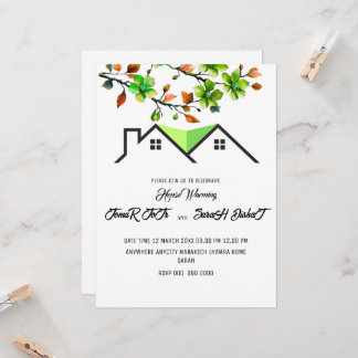 Editable House Warming Invitation, House Warming P Invitation