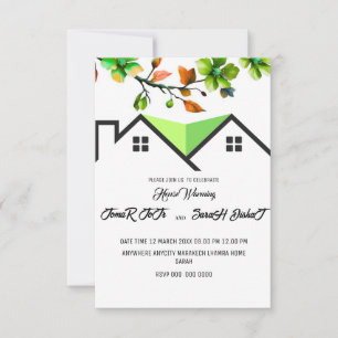 Editable House Warming Invitation, House Warming P RSVP Card
