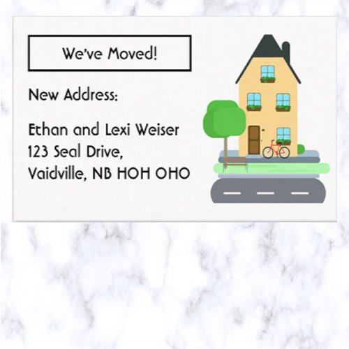Editable House Weve Moved Announcement