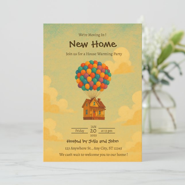 Editable Housewarming Invitation (Standing Front)