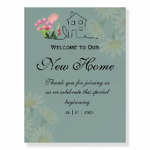 Editable Housewarming Welcome Sign