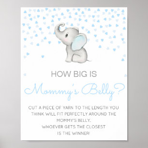 Editable How Big is Mommy's Belly Game Poster