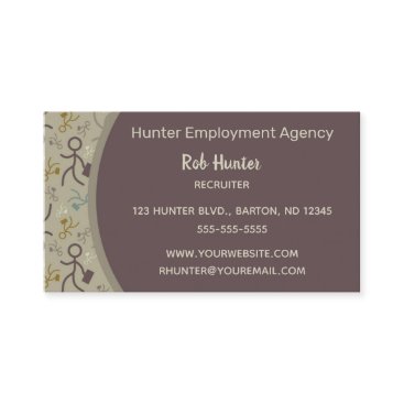 Editable Human Resources Manager Business Card Editable Human Resources Manager Business Card
