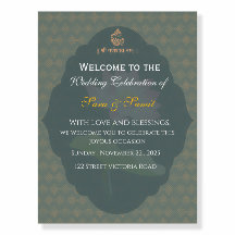 Editable Indian Wedding Welcome Sign