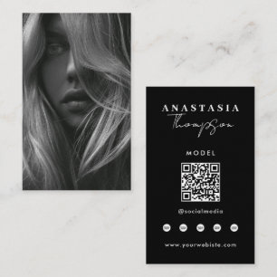 Editable Influencer Content Creator Social Media Business Card