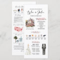 Editable Infographic Wedding Program Template | Zazzle