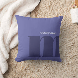 Editable Inscription Color Personalized Name Throw Pillow